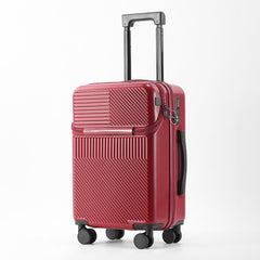 20-Inch Multifunctional Travel Suitcase with Cup Holder