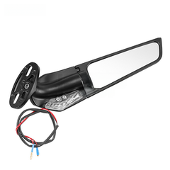 Motorcycle Rearview Mirror with LED Turn Signals