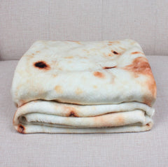 Mexican Burrito Blanket, Round Plush Throw Blanket
