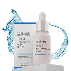 ACELABS Hyaluronic Acid Serum 2% +Vitamin B5 for Face | HydratesVisibly Plumps Skin| All Skin Types | With 8 types of Hyaluronic Acid for Skin Moisture and Anti Aging | Hydrating Serum 1.01oz