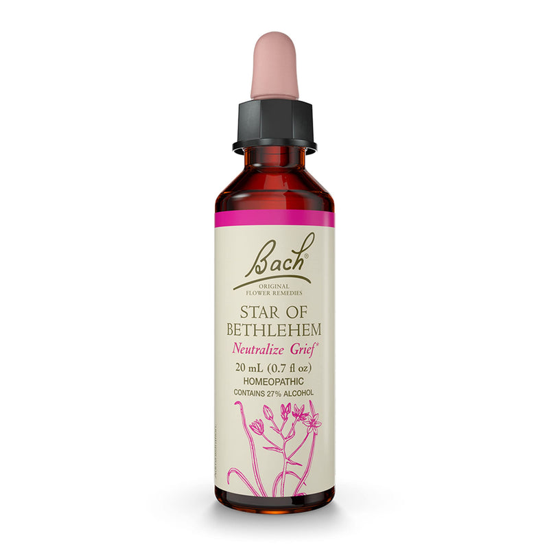 Bach Original Flower Remedies Star of Bethlehem for Grief and Shock Natural Homeopathic Flower Essence Holistic Wellness Vegan 20mL Dropper