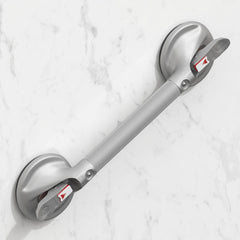 DAILYLIFE Shower Grab Bar for Bathtubs and Showers 21 inch Heavy Duty Shower Handle with Strong Suction Cup 300 lbs Safety Shower Handrails for Seniors and Elderly Silver