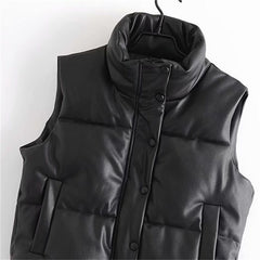 Fluffy Thick Down Vest for Women's Street Fashion