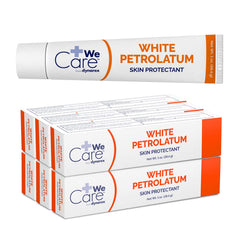 Dynarex White Petrolatum Petroleum Jelly for Dry Damaged or Cracked Skin Soothing White Petroleum Jelly for Minor Skin Irritations 6 Pack of Petroleum Jelly Tubes 1 Ounce (Pack of 6)