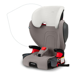 Britax Highpoint Backless Belt-Positioning Booster Seat SafeWash Gray Ombre