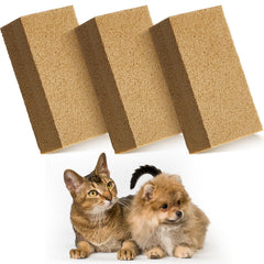RimCereal 3 Pack Pet Hair Remover Sponge Cat and Dog Hair Sponge Rubber Pet Hair Lifter Pet Hair Removal Tool Remove Pet Hair from Furniture Carpet Bedding Clothing 6.26 x 3.28 x 1.89 inch
