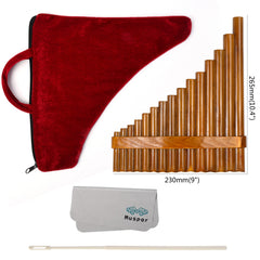 Muspor 15-Tube Bamboo Panpipes in G Key