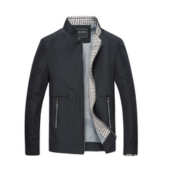 Stand Collar Jacket for Men - Business Casual Wear