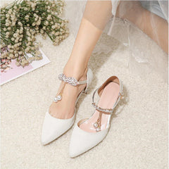 Cute Pearl Stiletto Heels for Girls - Party Shoes
