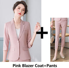 Women's Formal Business Suit for Spring and Summer