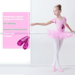 Girls Sequined Ballet Tutu Dress
