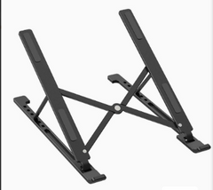 Laptop Stand with Adjustable Height and Aluminum Base