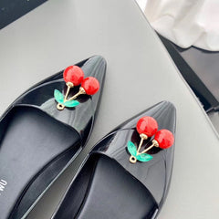 Cherry Melis Jelly Shoes - Stylish and Versatile Flats