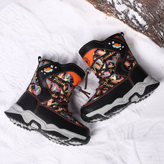 Warm Thick Cotton Snow Boots for Older Kids