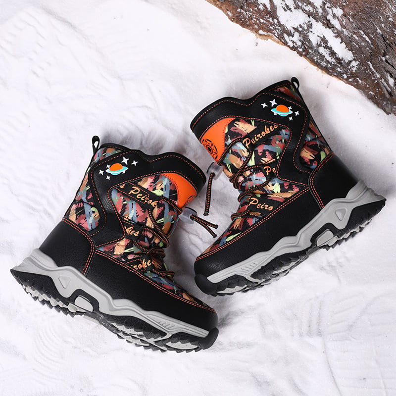 Warm Thick Cotton Snow Boots for Older Kids