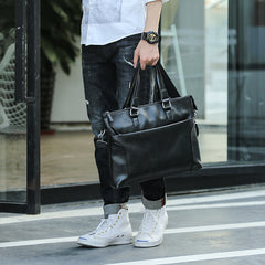 Men's PU Horizontal Business Tote Bag