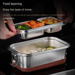 304 Stainless Steel Compartment Lunch Box with Seal