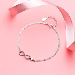 S925 Silver 8-Character Bracelet - Fresh Style Jewelry