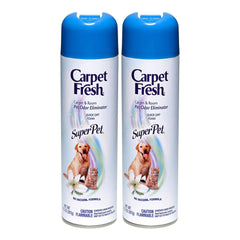 Carpet Fresh No Vacuum Foam Carpet Refresher Super Pet 10.50 oz (Pack of 2)