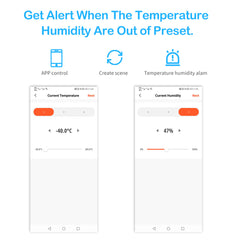 Tuya WiFi Temperature and Humidity Detector - Pearl White