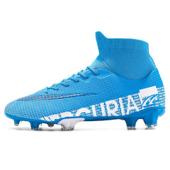 Men's White Football Shoes for Artificial Grass Training