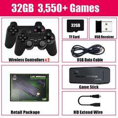 Wireless 2.4G HD Game Arcade with Dual Controllers
