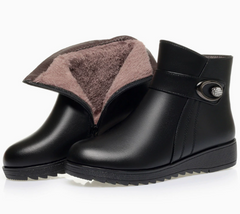 Winter Wool Non-Slip Flat Cotton Shoes for Women
