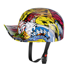 DS Vintage Gang Style Baseball Cap Helmet for Riding