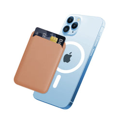 Magnetic Card Wallet Holder with MagSafe for iPhone 14 Pro Max/14 Plus/14 Pro/14 for iPhone 13 Pro Max/13 Pro/13/13 Mini for iPhone 12/12 Pro/12 Max/12 MiniRosegold