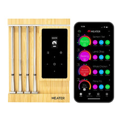 MEATER Pro XL Wireless Smart Meat Thermometer - 4 Multi-Sensor Probes Bluetooth & WiFi 1000°F Heat Resistance Certified Accuracy for BBQ Oven Grill Smoker Air Fryer Deep Fryer Sous Vide