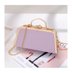 Elegant Floral Chain Shoulder Evening Clutch Bag for Women