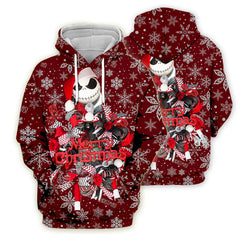 Jack and Sally Digital Print Hooded Sweatshirt