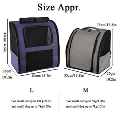 Breathable Cat Backpack for Travel and Pets