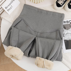 Warm Plus Velvet Cotton Maternity Sports Pants