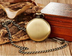 Quartz Watch, Vintage Mechanical Watch, Bronze Pocket Watch