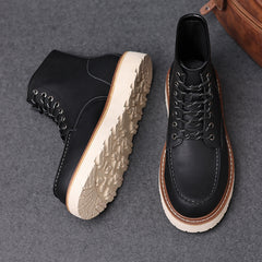 Korean High-Top Men's Tooling Boots