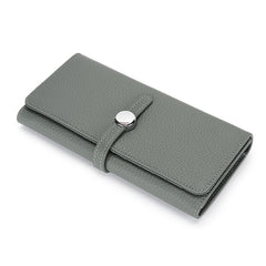 Women's Leather Folding Wallet with Large Capacity