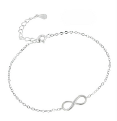 S925 Silver 8-Character Bracelet - Fresh Style Jewelry