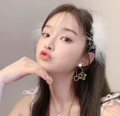 2020 Trendy Cat Pendant Earrings for Women in 925 Silver