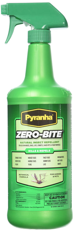 Pyranha Zero-Bite All Natural Fly Spray 32 Ounce