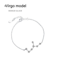 Lucky Twelve Constellation Moonstone Bracelet for Women