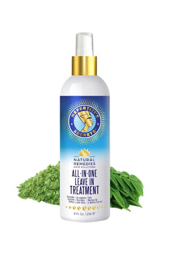 Nefertitis Secrets All In One Leave-In Treatment Moringa Oil & Rosemary Hair Conditioner Strengthen & Stimulates Heat Protection Spray For Hair Growth Travel Size Moisturizer - 8 Oz / 236 ml