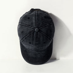 Washed Old Curved Brim Baseball Hat for Men and Women
