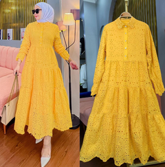 Embroidered Hollow Lace Dress from Southeast Asia