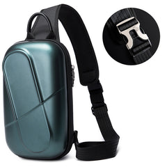 Men's Casual PC Hard Shell Anti-Crush Chest Bag