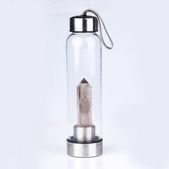 Natural Crystal Energy Glass Cup and Wand Set