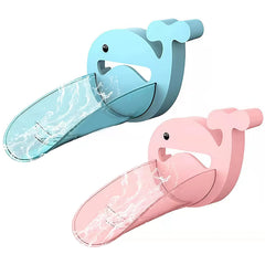 Faucet Extender 2PCS Blue & Pink Bathroom Extension Spout Accessories Faucet Extender Sink for Kids Adapter Easy Assembly for Kitchen Cartoon Crab Faucet Cover