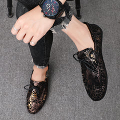 Spring Men's Casual Leather Slip-On Shoes