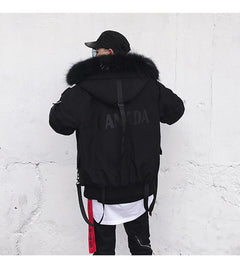 Stylish Short Hooded Warm Cotton Jacket for Men