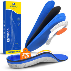 220+lbs Plantar Fasciitis High Arch Support Insoles Men Women-Orthotics Shoe Inserts Flat Feet Pain ReliefWork Sneakers Shoe Insoles -Standing All Day Heavy Duty SupportS (M 7-8/WM 8-9)